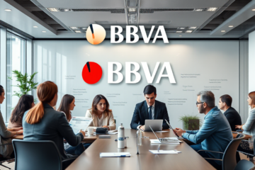 Imagen que ilustra los salarios y beneficios ofrecidos por BBVA en el sector bancario.