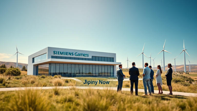 Banner de Siemens Gamesa buscando talento en energías renovables.