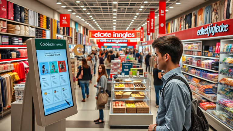 Candidatura a una vaga de empleo en El Corte Inglés