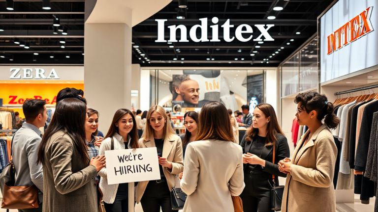 Oportunidades laborales en Inditex en el sector retail