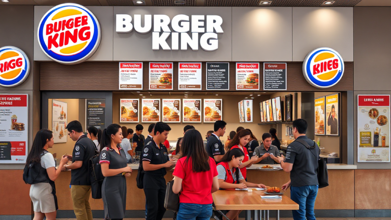 Candidatura a empleo en Burger King en el sector de comida rápida