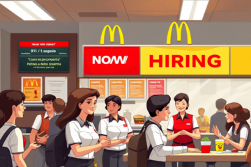 Imagen destacada sobre oportunidades laborales en McDonald's y sus beneficios para empleados.