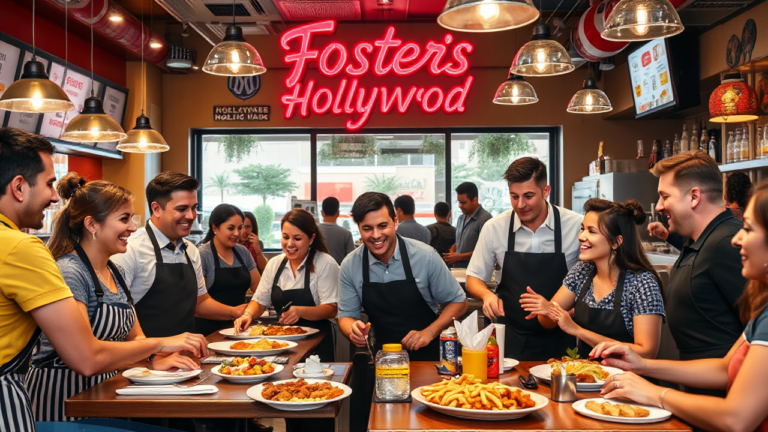 Fosters Hollywood ofrece oportunidades laborales en restaurantes con salarios competitivos y atractivos beneficios para sus empleados.